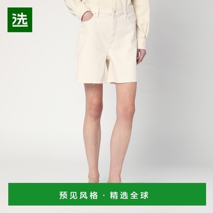 1h可退 香港直邮Frame Denim 女士 Butter-coloured 百慕大牛仔短