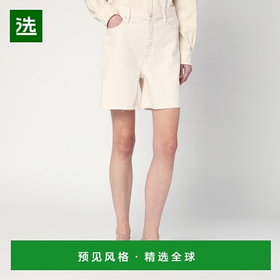 1h可退 香港直邮Frame Denim 女士 Butter-coloured 百慕大牛仔短