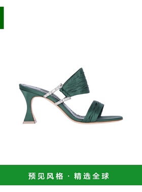 1h可退 香港直邮MANOLO BLAHNIK 莫罗·伯拉尼克 女士 绿色凉鞋 3