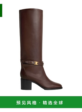 香港直邮Celine GARANCE TRIOMPHE 小牛皮系带高筒靴 361883891C.