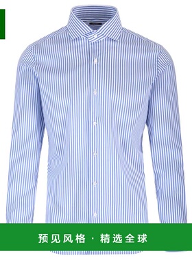 香港直邮BARBA 男士衬衫 U13440040003 CO 浅蓝色 Stretch Fabric