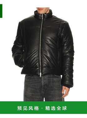 1h可退 香港直邮Allsaints 男士 Furse 蓬松夹克 M059LB black黑