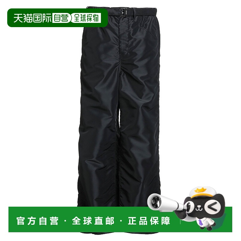 1h可退 香港直邮Sacai 男士 休闲长裤 black黑色 舒适时尚