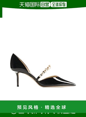 香港直邮Jimmy Choo 徽标细高跟高跟鞋单鞋 AURELIE65XKM
