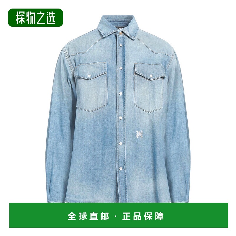 香港直邮Palm Angels 棕榈天使 男士 牛仔布衬衫