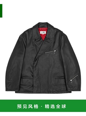 香港直邮Mm6 Maison Margiela 长袖皮夹克 S62AN0137M07005
