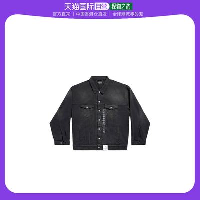 【99新未使用】香港直邮Balenciaga 尺码贴纸牛仔外套 767947TNW1