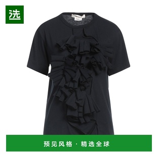 1h可退 香港直邮comme des garcons 川久保玲 女士 T恤 black黑色