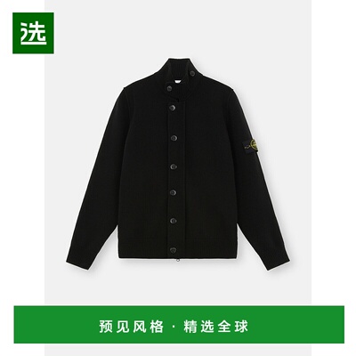 欧洲直邮STONE ISLAND (2025新品) 5100047 LAMBSWOOL拉链毛衣