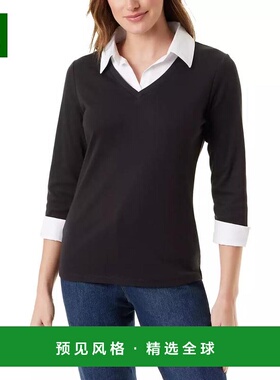 1h可退 【美国直邮】Gloria Vanderbilt 女士 Maxine 分层外观上