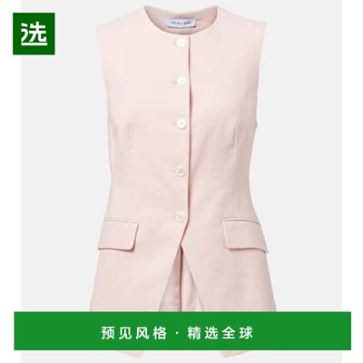1h可退 香港直邮VERONICA BEARD 女士 Lois 亚麻混纺背心