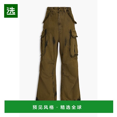 1h可退 香港直邮DARKPARK 女士 磨破高腰工装牛仔裤 WTR01DBL01W1