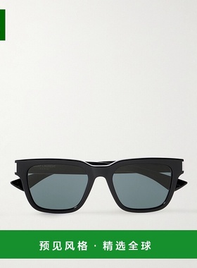 香港直邮Saint Laurent 圣罗兰 男士 方形框镀银醋纤太阳眼镜 SL7