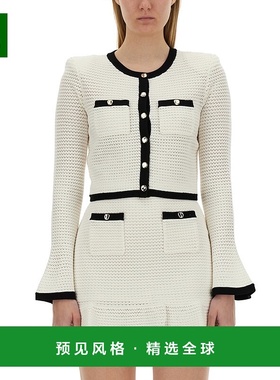 1h可退 香港直邮Self-Portrait 女士 钩花针织开衫 SS24217JCWHIT