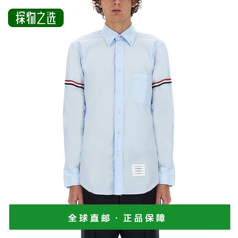 1h可退 欧洲直邮thom browne 男士 衬衫正品高档气质减龄舒适百搭