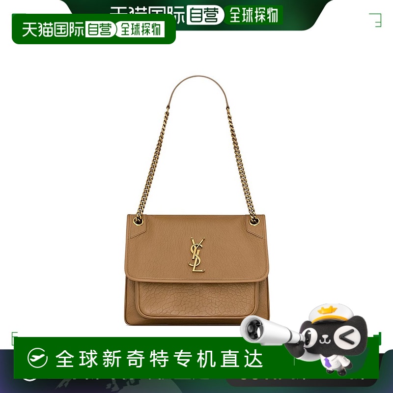 【99新未使用】欧洲直邮YSL/圣罗兰24新款 NIKI系列女士中号棕色