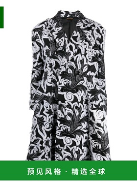 1h可退 香港直邮Comme Des GarÇons 川久保玲 女士 双排扣锦缎大