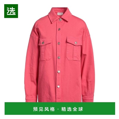 1h可退 【美国直邮】P A R O S H 女士牛仔衬衫 短外套 经典领子