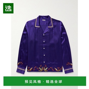 1h可退 Bode 男士 Souvenir Camp-Collar 梦幻刺绣锤花缎