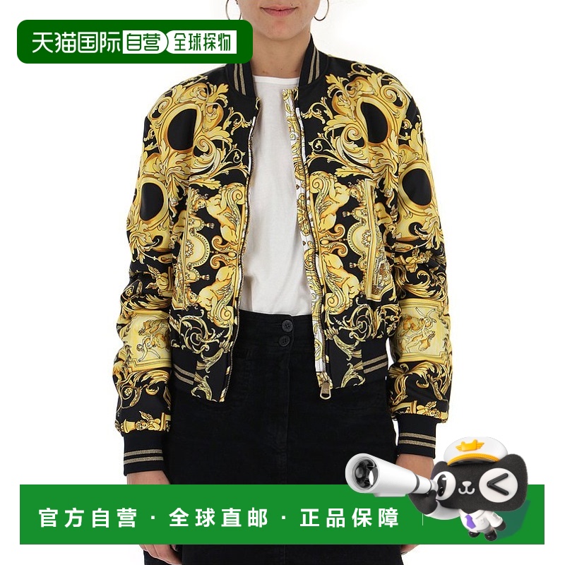 香港直邮Versace 巴洛克印花棒球外套 A80818A225250A7008范思哲