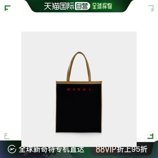 bag 欧洲直邮MARNIFlat Tote Black Shopping Marni