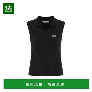 香港直邮LACOSTE 女士背心吊带 PF06140C31 AW2025 黑色 Sleevele