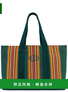 1h可退 香港直邮Bode 女士 Parakeet 条纹手提包 MRS25AC044