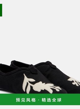 1h可退 香港直邮Loro Piana 诺悠翩雅 女士 Floaty 刺绣平底鞋