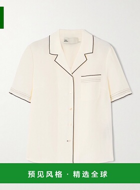 1h可退 香港直邮Tory Burch 托里·伯奇 女士 亚麻露营衬衫 16880