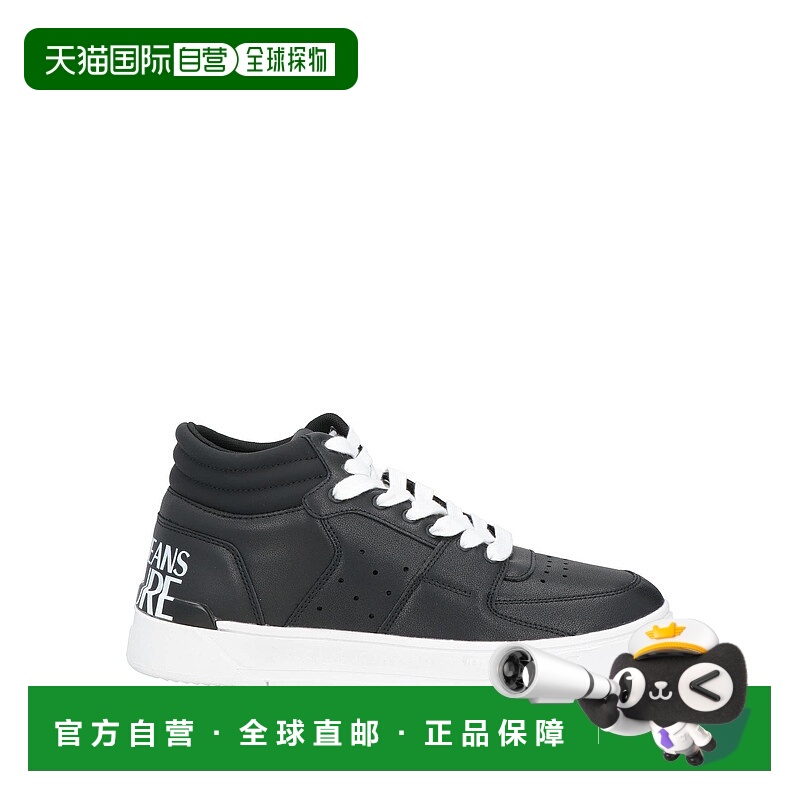 1h可退 香港直邮Versace Jeans 范思哲 男士 运动鞋 black黑色 舒