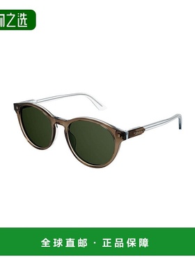 1h可退 香港直邮Gucci 古驰 男士 圆框太阳镜 GG1119S brown棕色