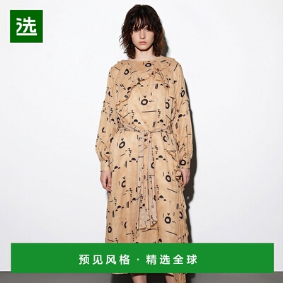 【美国直邮】one teaspoon女士连衣裙圆领长袖修身时尚 优雅自然