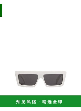 香港直邮香港直发Celine赛琳 男士白色徽标方形太阳镜 4S214CPLB.