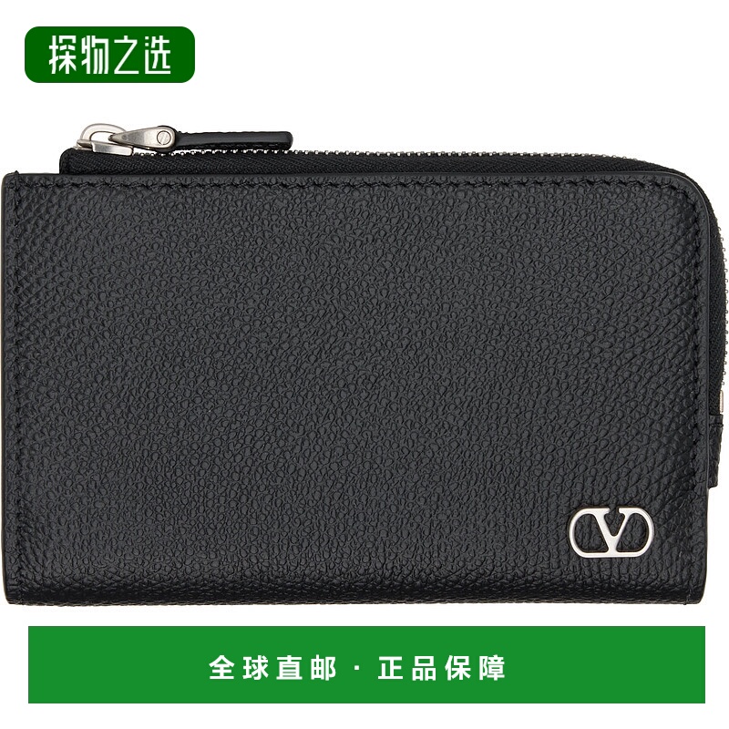 香港直邮Valentino 华伦天奴 男士 黑色 VLogo Signature 钱包 7Y