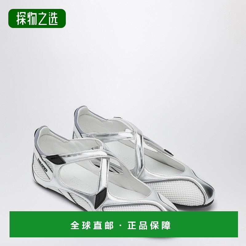 1h可退 香港直邮The Attico 女士 FLOOR 01 银色芭蕾平底鞋 250WS