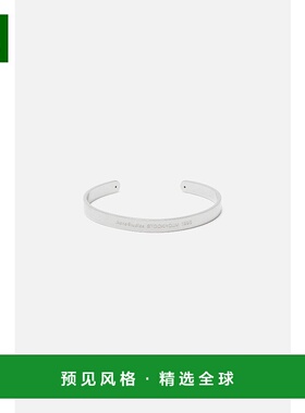 欧洲直邮ACNE (2025) 标志袖口水晶铜手镯手镯配饰