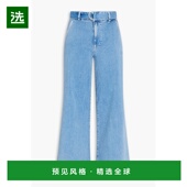 居家束带高腰阔腿牛仔裤 1h可退 女士 香港直邮Frame Denim