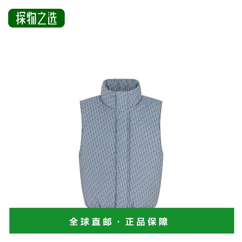 欧洲直邮Dior 迪奥 儿童蓝色棉质羽绒服