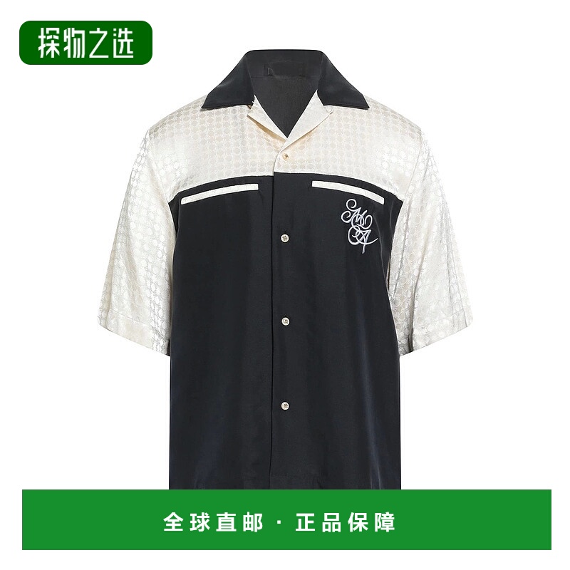 香港直邮AMIRI 男士 花纹衬衫 black黑色 舒适时尚