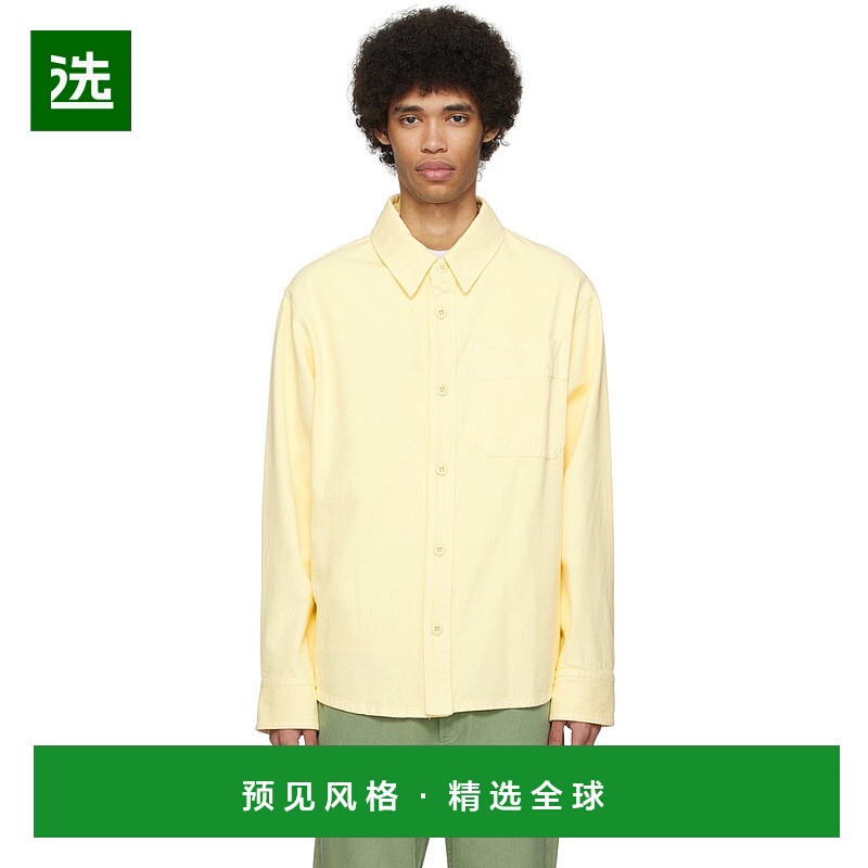 1h可退 香港直邮A.P.C. 男士 黄色 Basile Brodée Poitrine 牛仔
