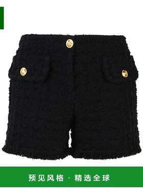 香港直邮Versace 粗花呢迷你羊毛短裤休闲裤 10153771A10096