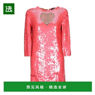 1h可退 香港直邮Elisabetta Franchi 女士 珠片连衣裙 pink粉色