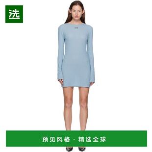 1h可退 香港直邮Ksubi 女士 蓝色 Crawford Long Sleeve 连衣裙 W