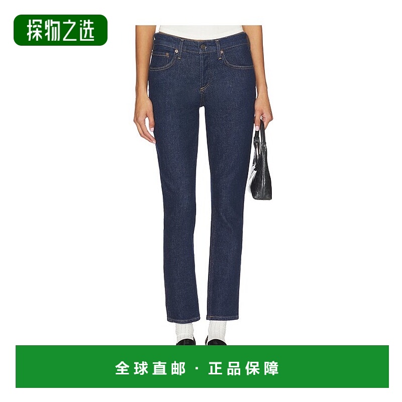 香港直邮AGOLDE 女士 鸡尾酒低腰及踝修身牛仔裤 A291D1854