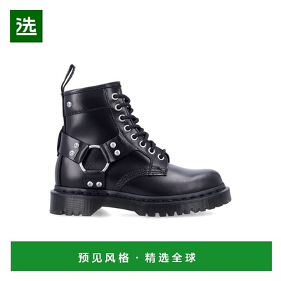 1h可退 香港直邮Dr. Martens 马丁大夫 女士 1460 黑色皮质踝扣靴