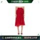 香港直邮Moschino 褶饰波点半身裙 01150455