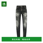 香港直邮Dsquared2 二次方 女士 1h可退 腰带环牛仔长裤 S75LB099