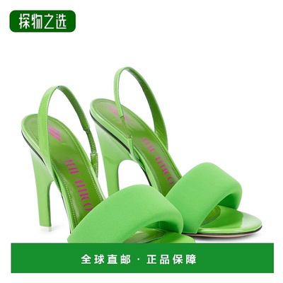 1h可退 香港直邮The Attico 女士 Rem 漆皮凉鞋 green绿色 舒适时