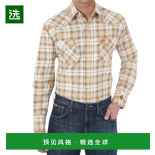 1h可退 【美国直邮】Wrangler|男士 20X 阻燃工作衬衫（沙色）
