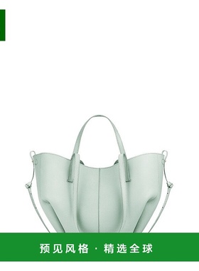 欧洲直邮POLENE Cyme Mini女士薄荷绿小牛皮手提包托特包单肩包